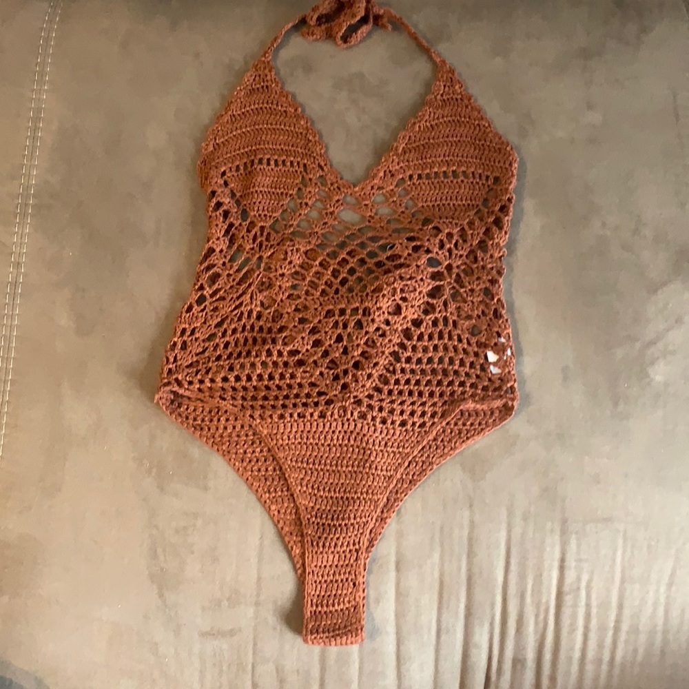Crochet swimsuit coverup